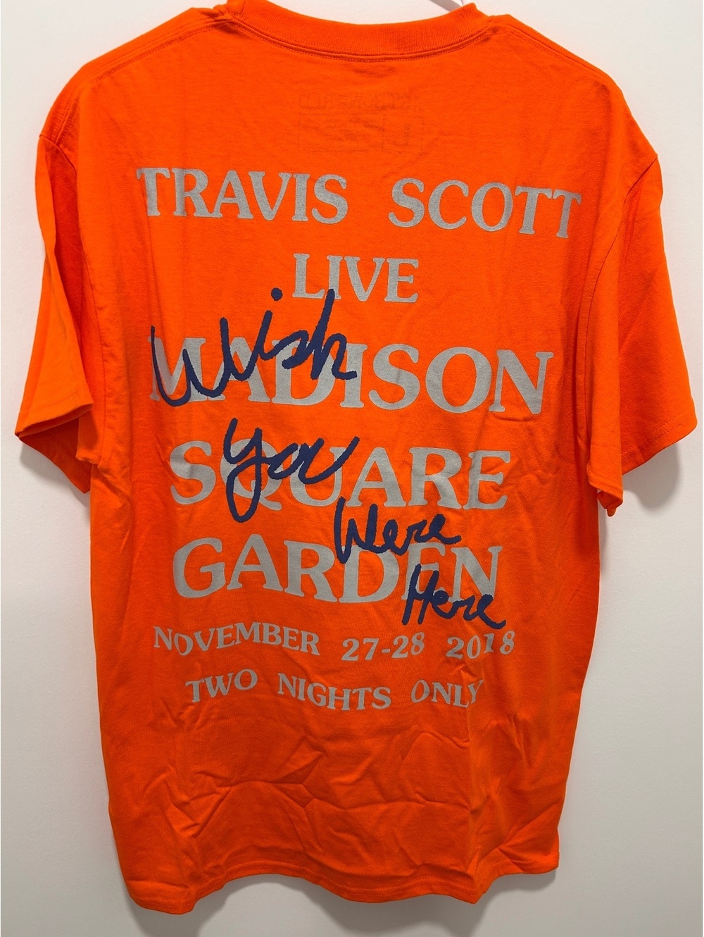 Astroworld Tour Orange Graphic T-Shirt Size Large never worn
